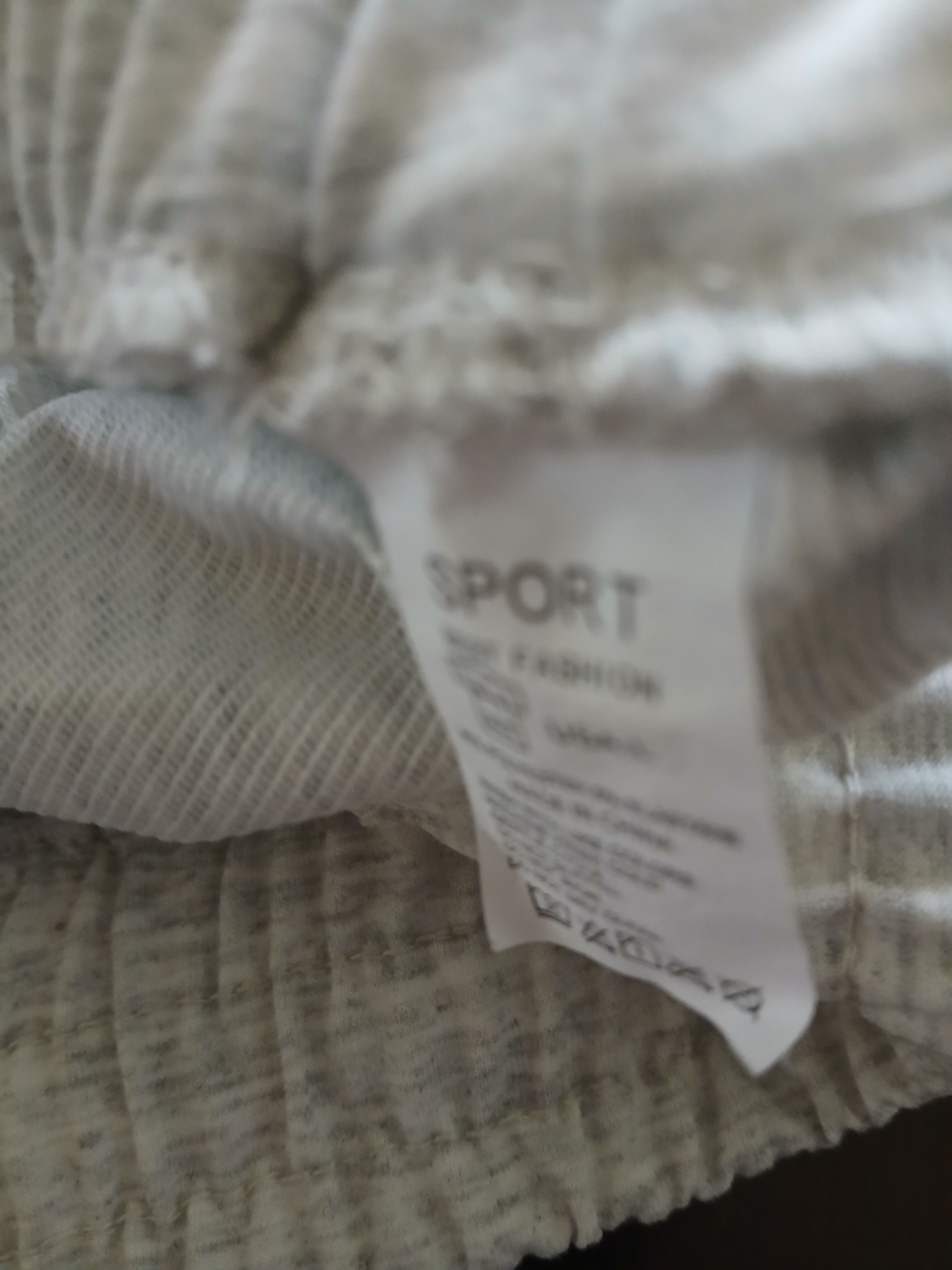 Sporto Womans Gray Elastic Waist Bottoms
